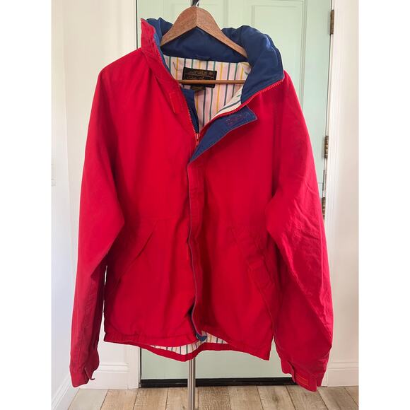 Vintage 90s Eddie Bauer Red Windbreaker Jacket | Outdoor Outfitter Seattle USA - Picture 2 of 9